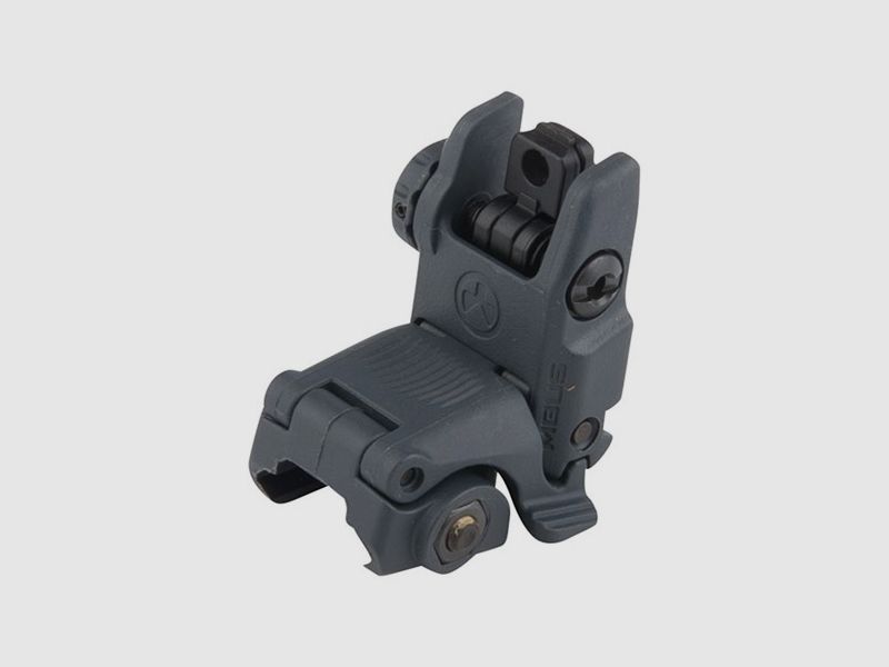 MAGPUL MBUS REAR SIGHT FLIP-UP POLYMER FOR AR-15 STEALTH GRAY, image 1 of 5