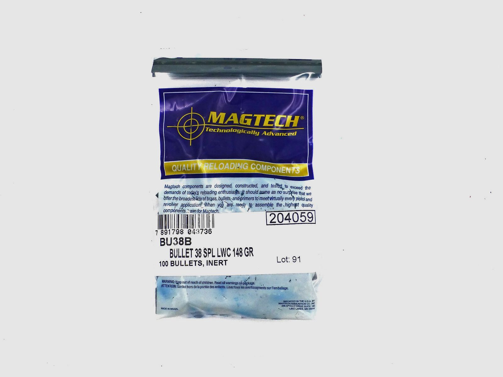 MAGTECH 38WadCutter 148gr Geschosse, ab 14,50/100, Bild 2 von 2