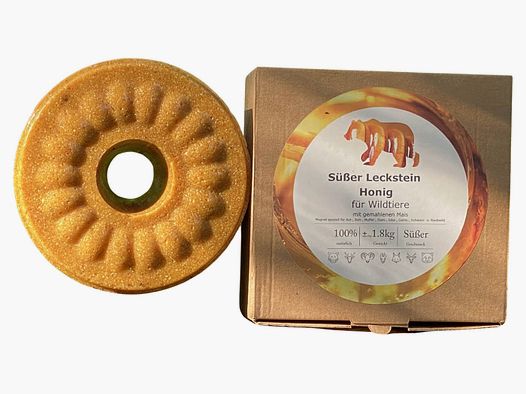 Wildlutscher Süßer Leckstein Honig mit gemahlenem Mais 1,8 kg
