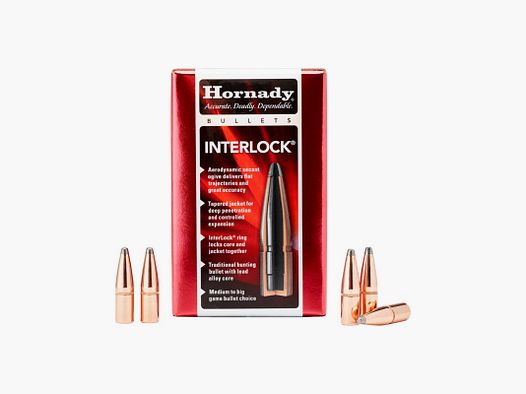 HORNADY BULLETS 30/308 165GR/10.7G INTERLOCK SP 100 PCS
