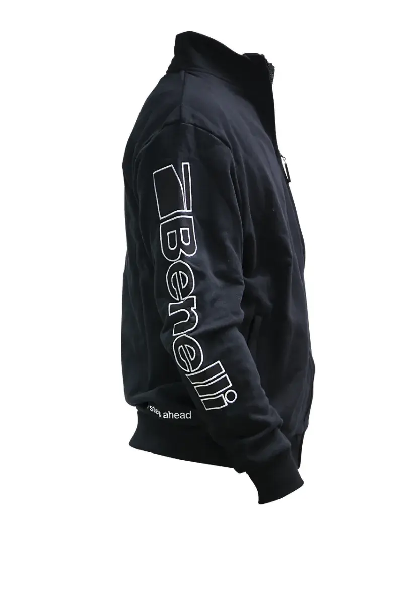 Sweat Shirt Benelli Zippé Noir, image 4 sur 4