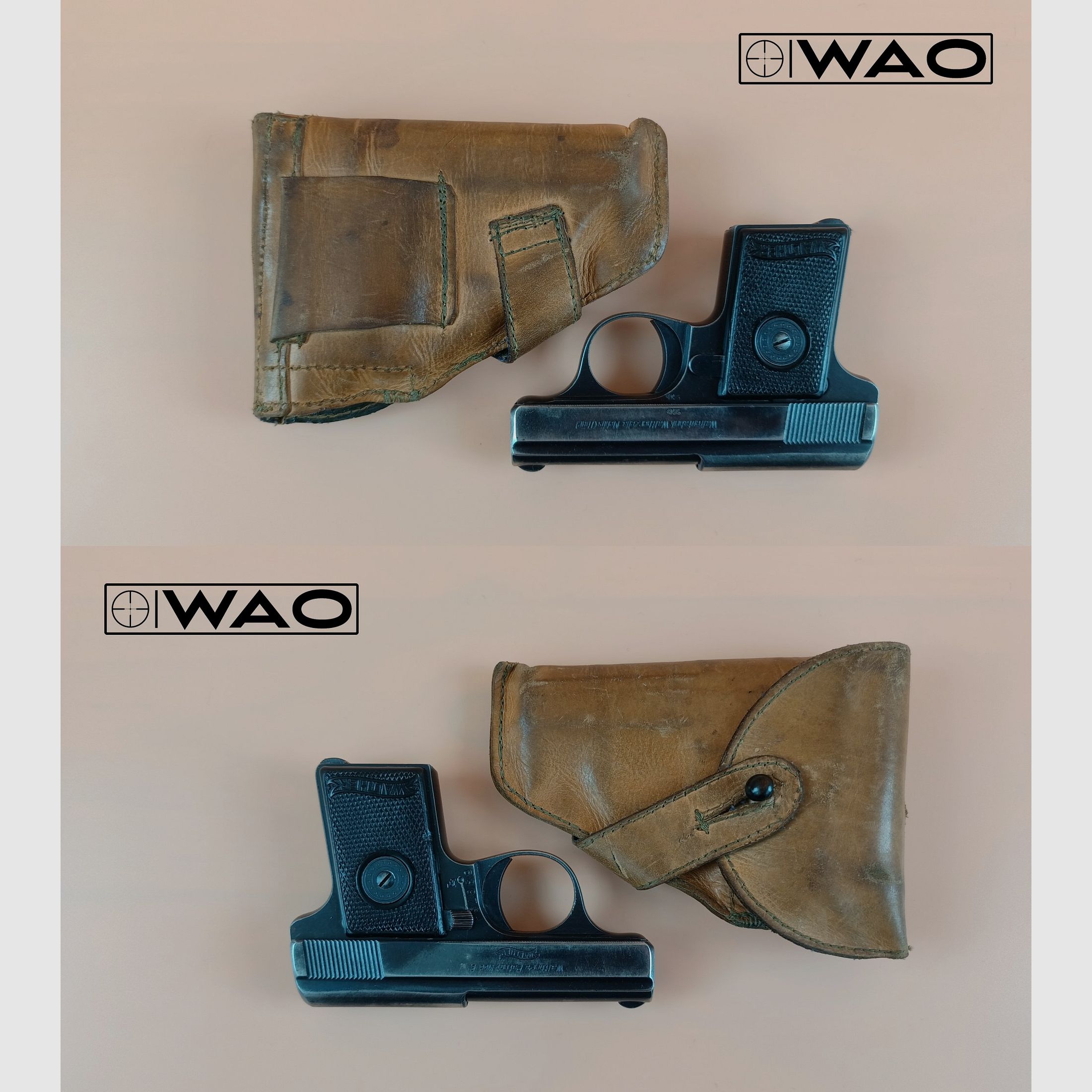 Walther Modell 9, Mod. 9, Typ II , Zella-Mehlis, Kal. 6,35mmBrowning *mit Holster*