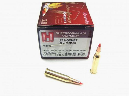 Hornady V-Max Kal. 17 Hornet - 1,3g/20gr