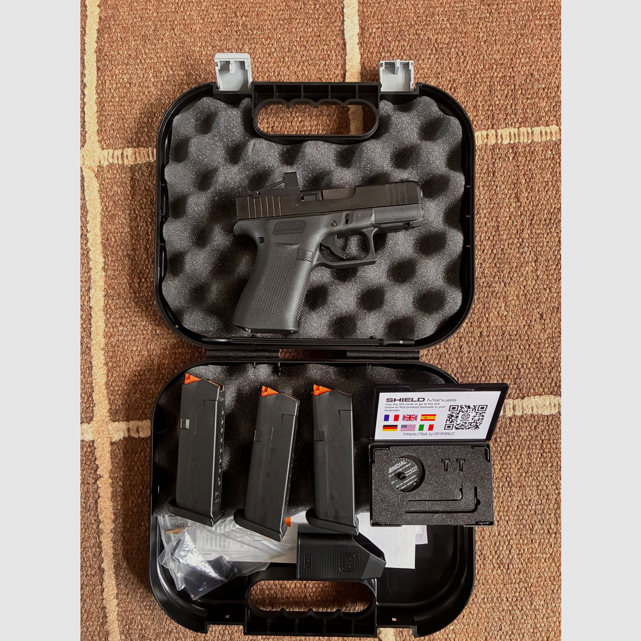 Glock 43x met Shield RMSc