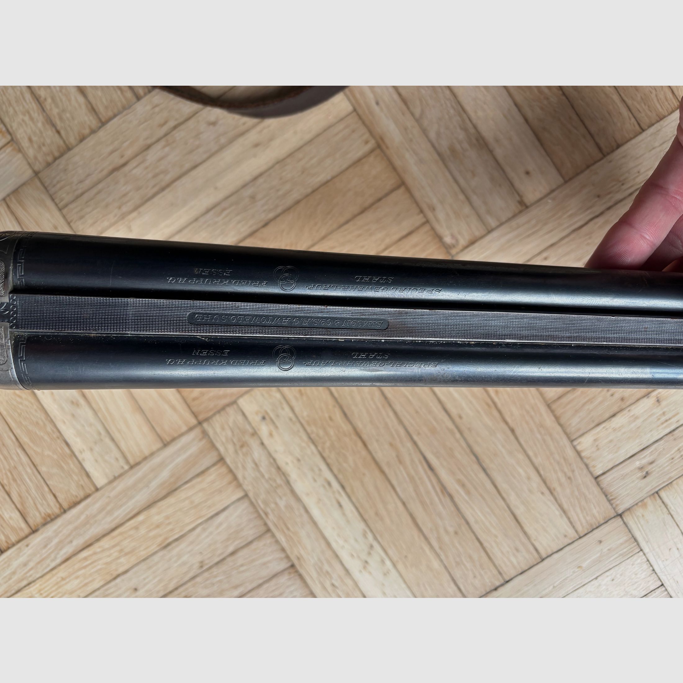 Simson Doppelflinte 16/70 Krupp Spezialgewehr Stahl