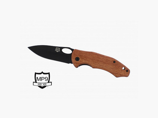 Cuchillo de bolsillo Padauk de una mano negro