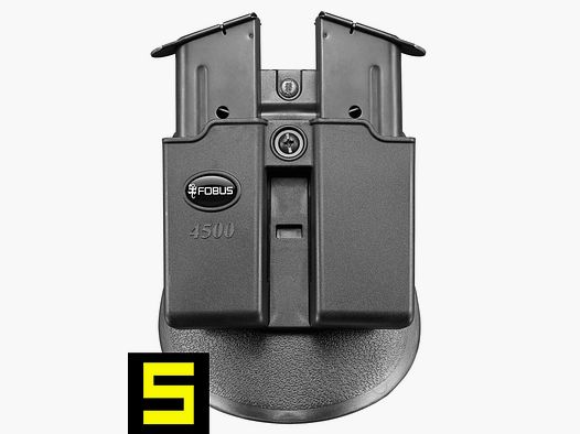 Fobus Paddle Doppel-Magazinhalter, Single Stack, .45cal