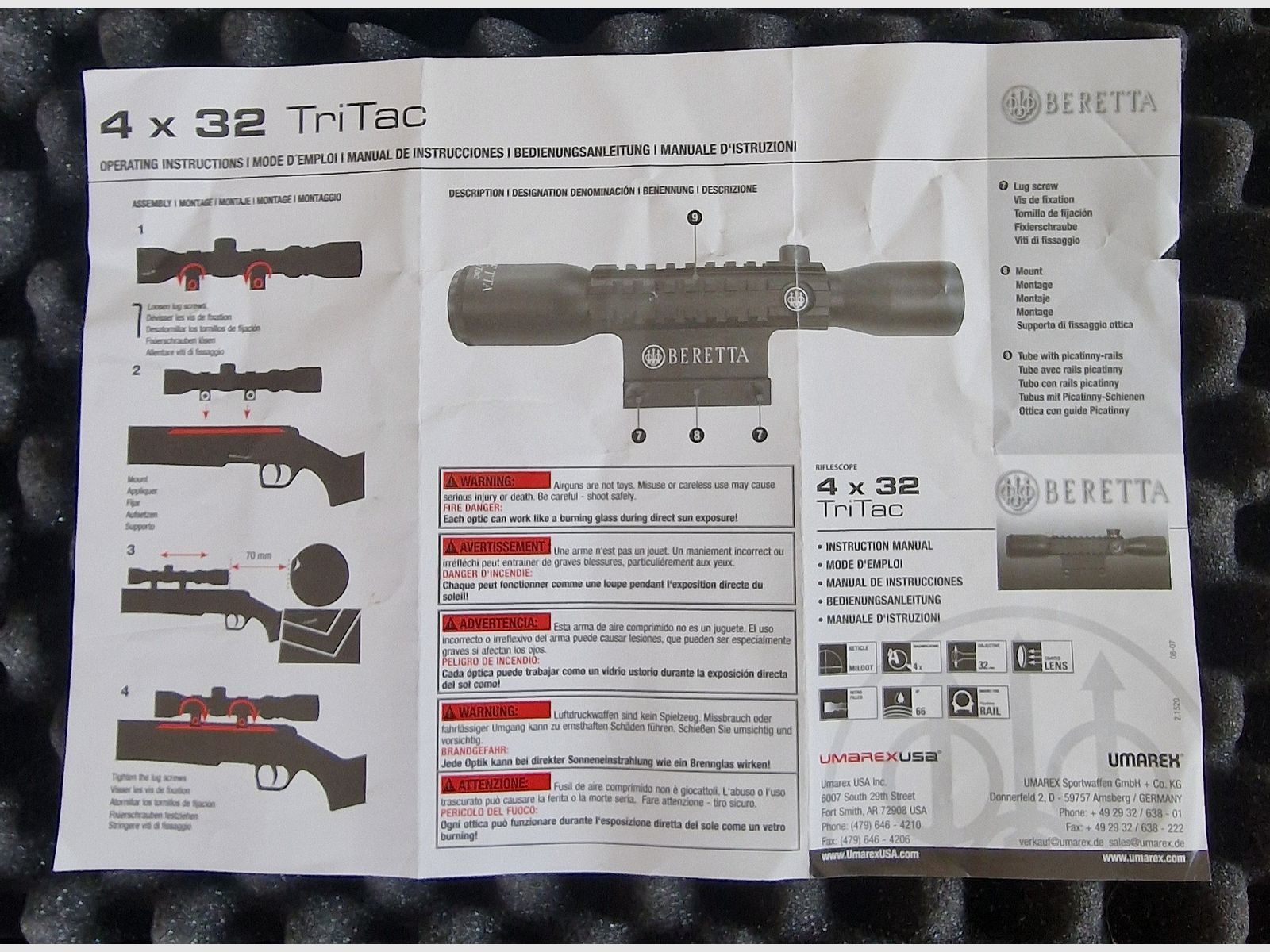 Luftgewehr Umarex Beretta Cx4 Storm XT