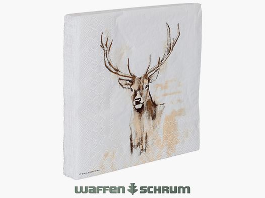 AKAH Serviette Hirsch 2024 33 x 33 cm