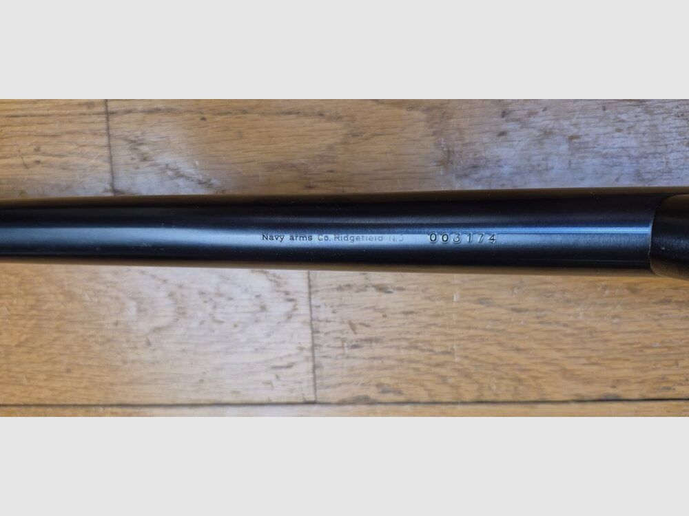 Sehr schöne Gallagher Büchse – Schwarzpulver und Metallpatronen – Kal. .54 – Kavalleriewaffe der Union während des Bürgerkriegs und des Deutsch-Französischen Krieges von 1870-1871 – Seltene Erma-Fertigung mit Lothar Walther Lauf für Navy Arms – Sehr seltene Waffe von 1978 in ausgezeichnetem Zustand – TBE ++, Bild 17 von 35