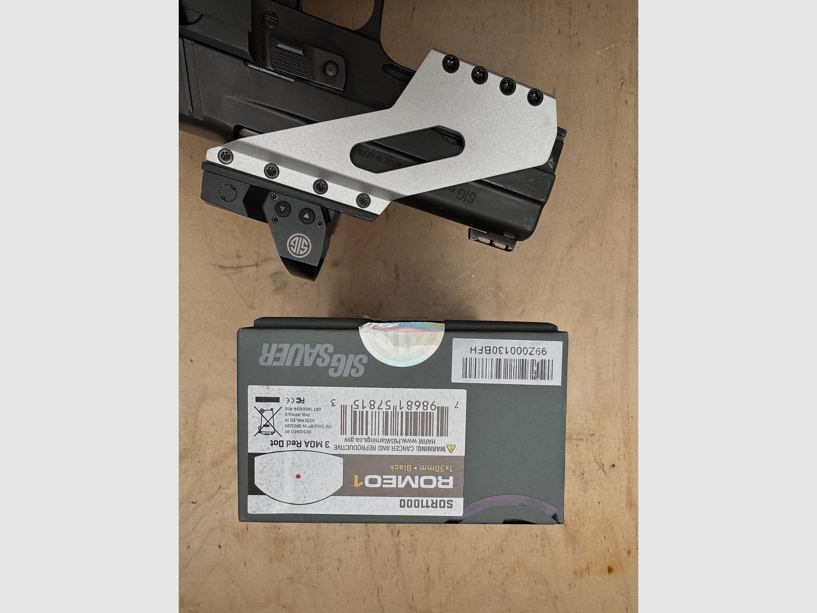 Sig Sauer x-Mount Gen.1 mit Romeo1