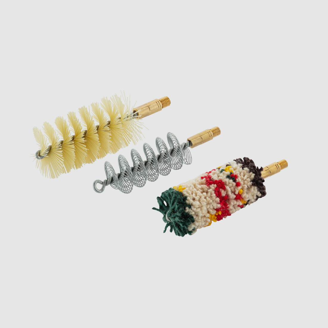 SET AUS DREI SPIRALBÜRSTEN FÜR GLATTLAUFWAFFEN