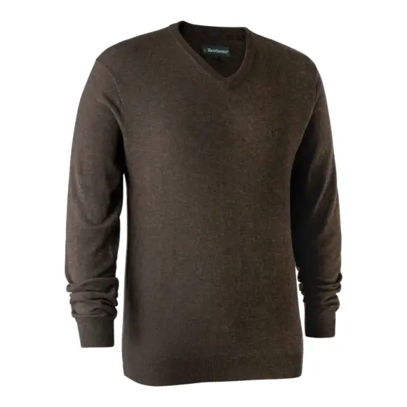 V-hals Jachttrui Deerhunter Kingston Dark Elm, afbeelding 1 van 6
