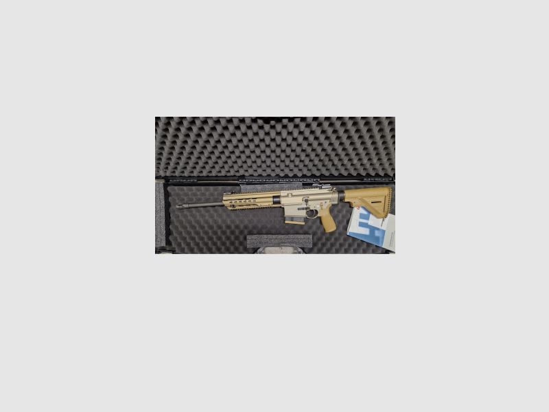 Heckler & Koch SLB MR308, A3-Version, Slim-Line HKey, 16,5" Sand