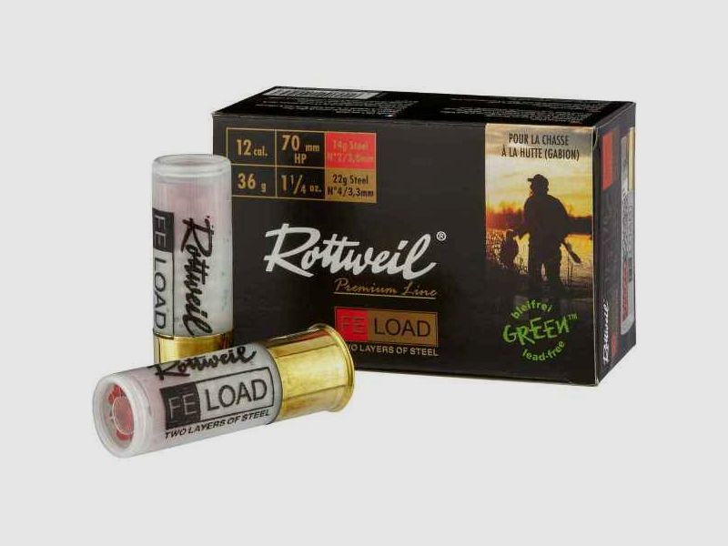 Rottweil BI-LOAD HP 12/70 - 36g (a10) Stalowy śrut + Bismut