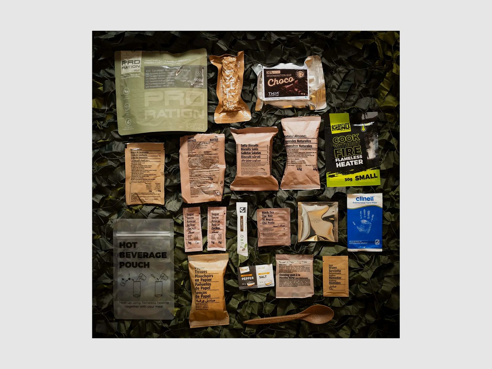 Halbtagesration Ultimate Tactical Ration Half Day vegetarisch