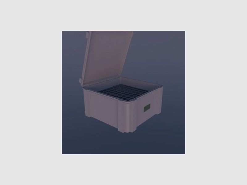 Caja de municiones Filamelt / 6.5x55 / 'tapa abatible' / caja de cartuchos, caja de municiones