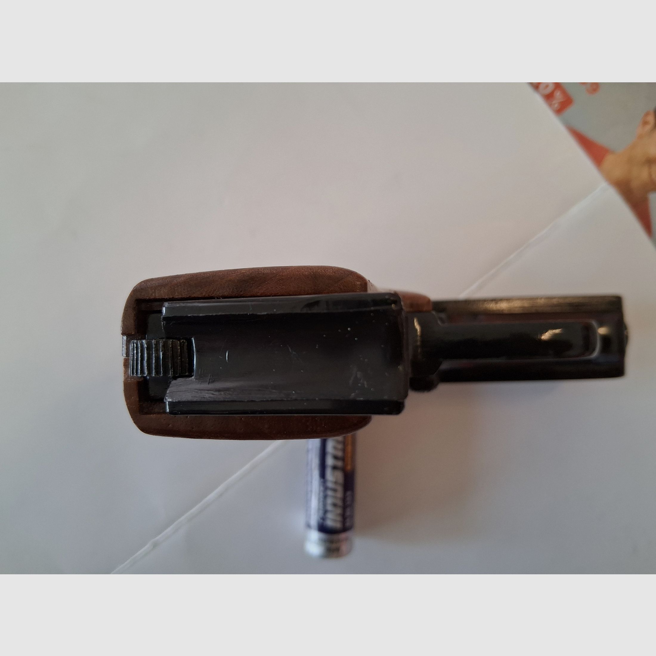 Sammler aufgepasst !!! HS Mod. 5A "G" Holzgriffschalen, Ersatzmagazin, TOP Zustand, ungeschossen