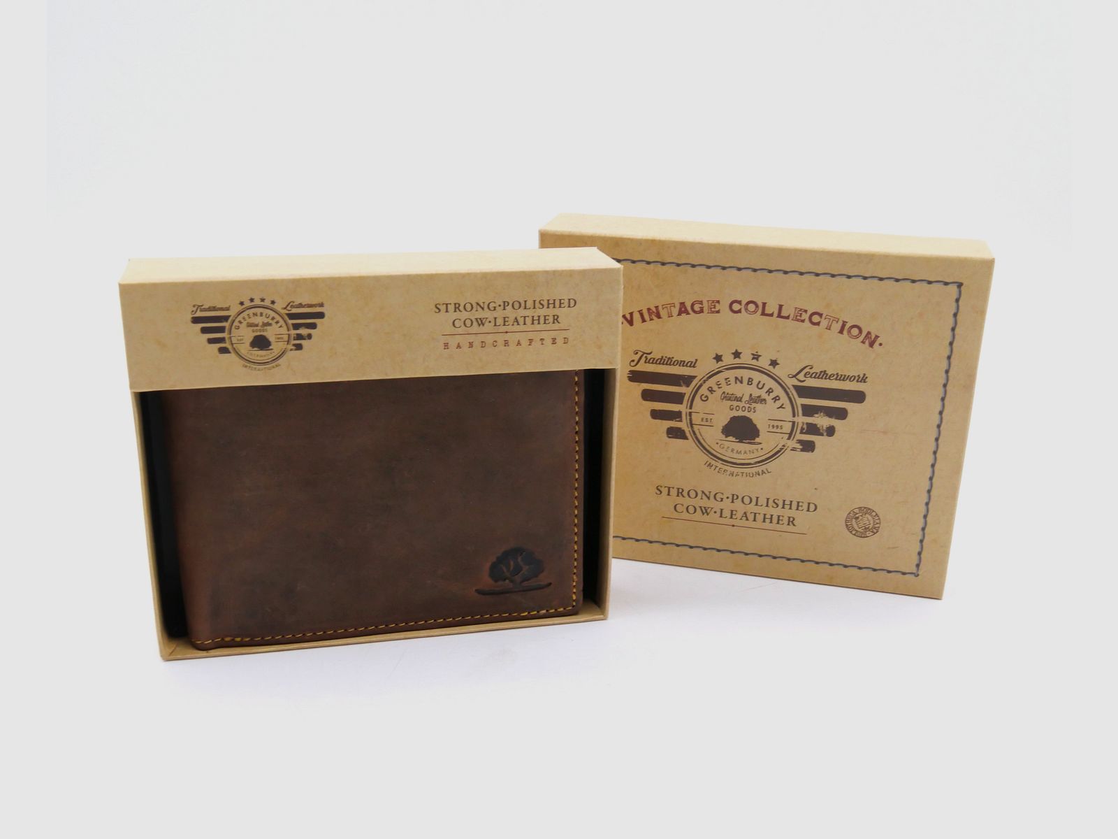 Greenburry 1796-25 Vintage Collection Leder Geldbörse Portemonnaie Save RFID
