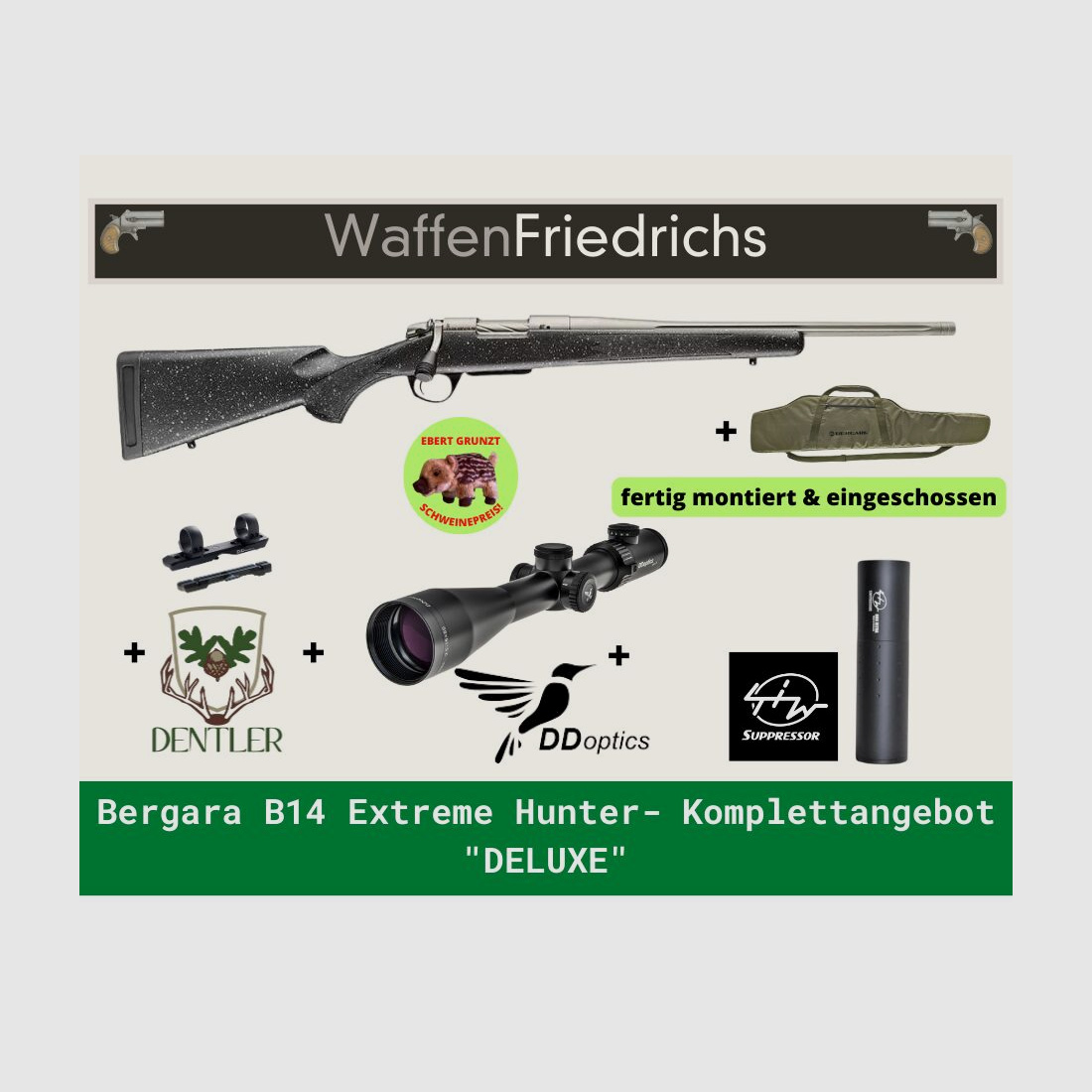 BERGARA	 B14 Extreme Hunter | Deluxe | Komplettangebot Jungjäger - Waffen Friedrichs