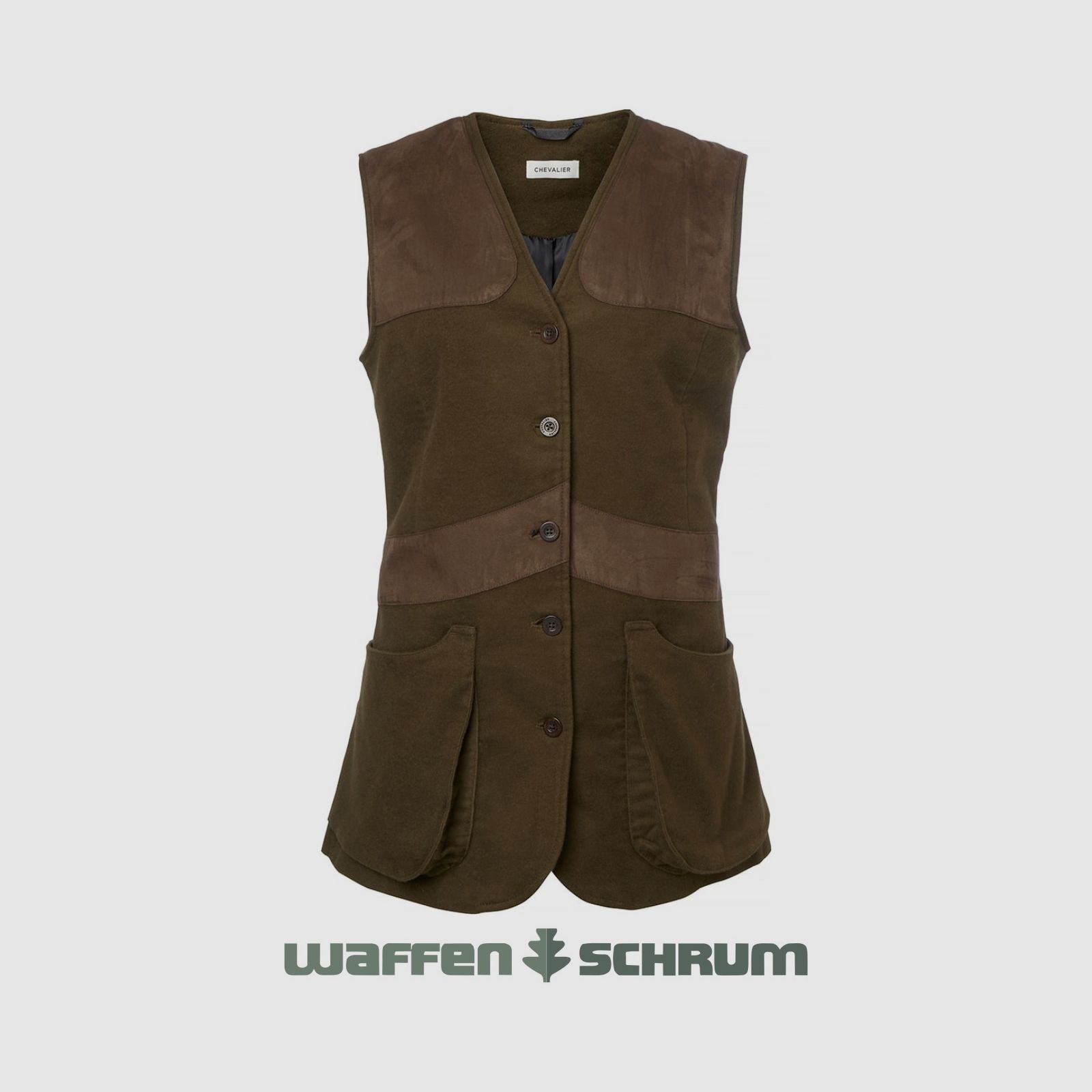 Gilet de tir Chevalier Elemore Moleskin Vert forêt