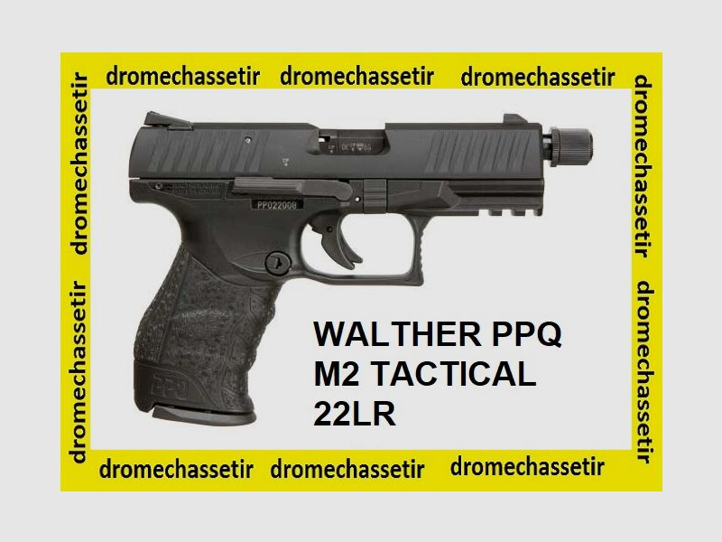 Walther PPQ M2 Tactical Pistool, kal. 22 lr, met schroefdraad, zwart