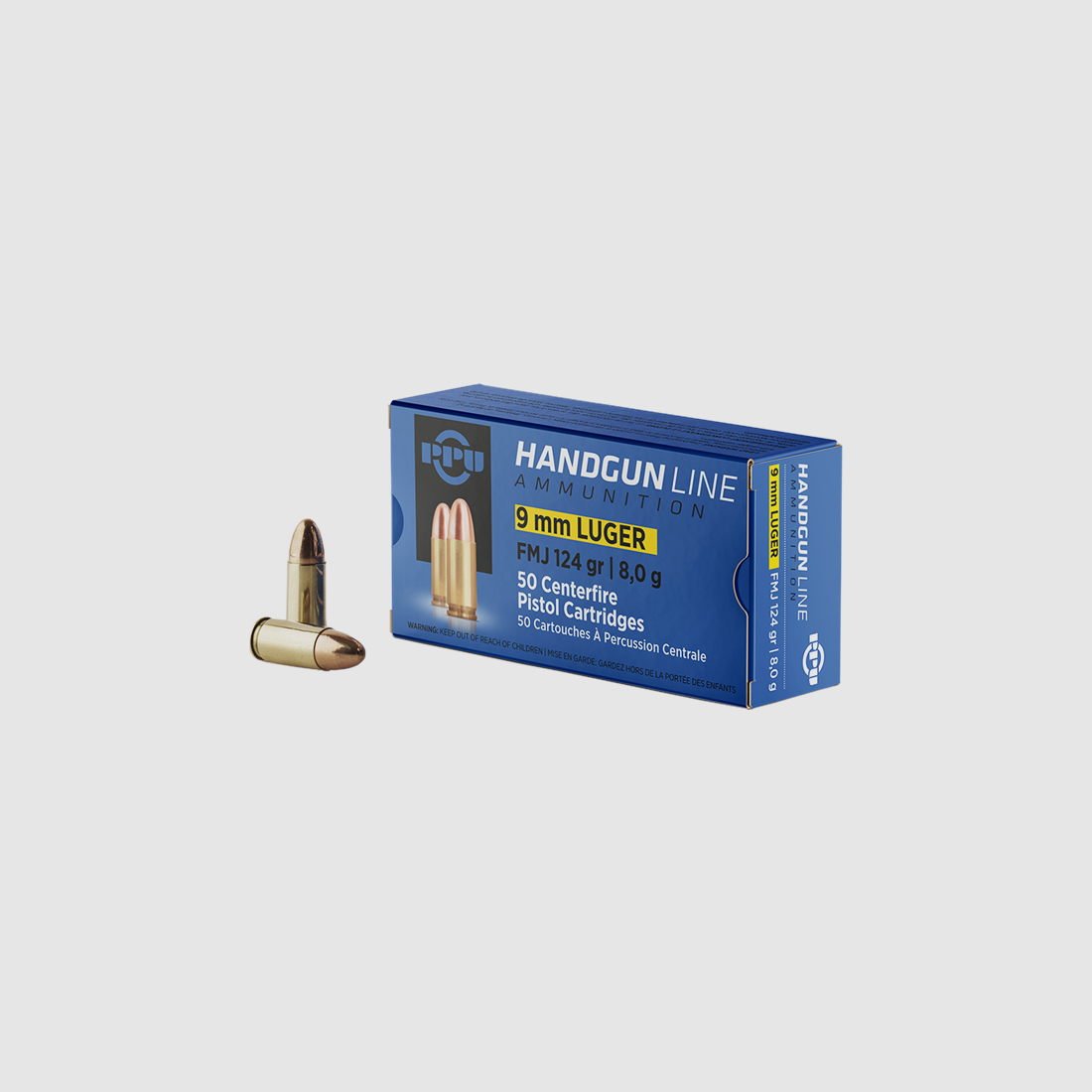 PPU 9mm Luger FMJ 124gr