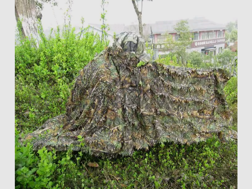 poncho de camouflage motif feuilles camouflage cape camouflage veste camouflage airsoft softair sniper paintball vêtements, image 2 sur 4