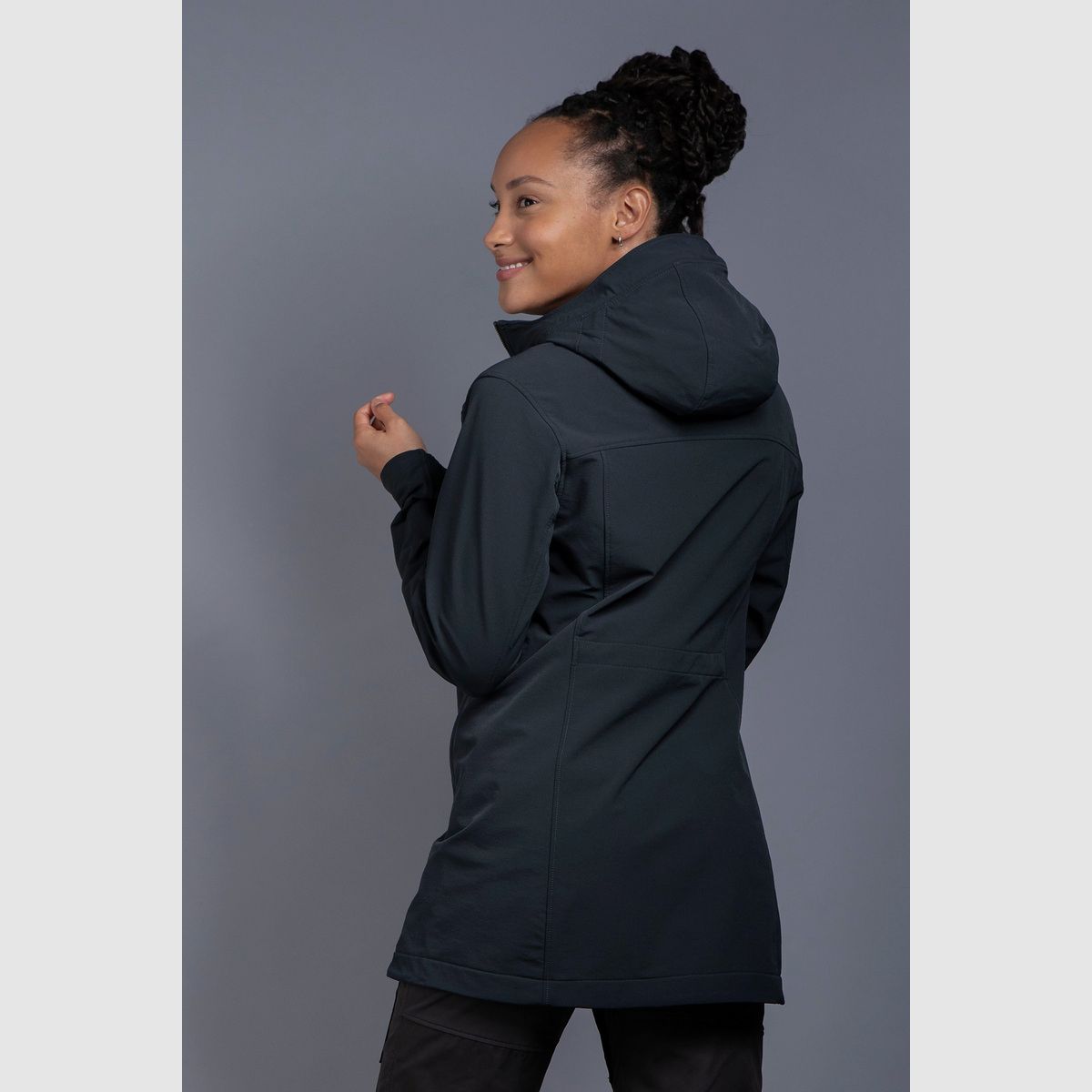TATONKA Cesi Womens Hooded Coat Dark Blue - 36