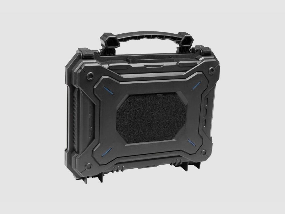 ASG Pistolenkoffer Tactical Schwarz, Vorhängeschlossschlaufen, wasserdicht, IPX-7