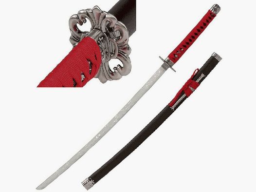 Manga Anime Katana z czarną Saya