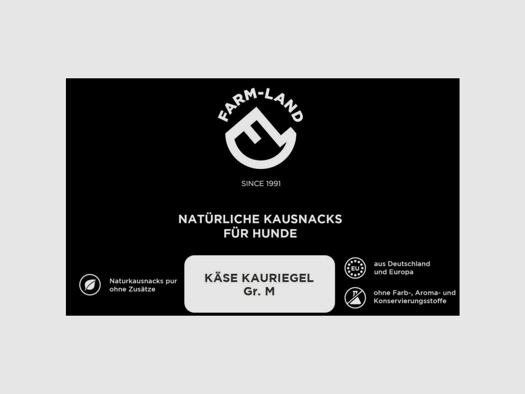 Farm-Land Hundesnack Käse-Kauriegel