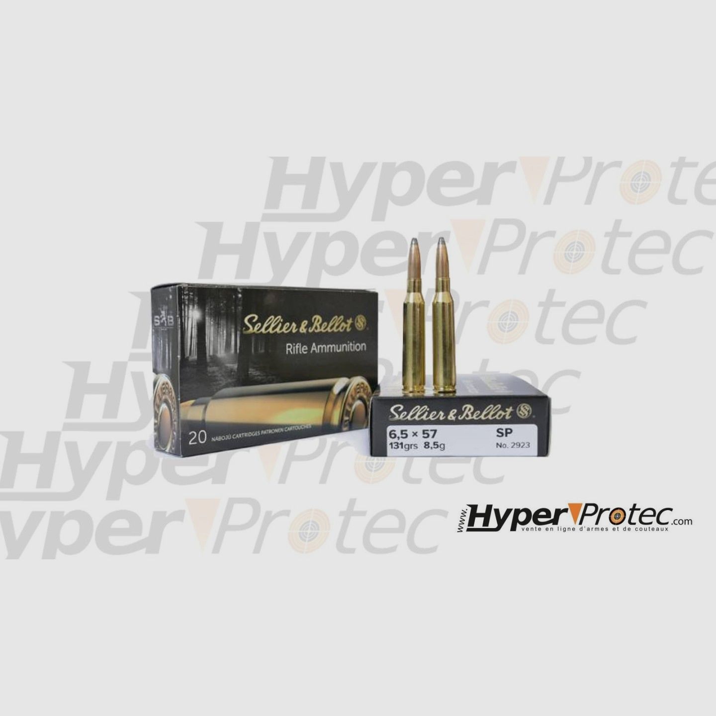 Box mit 20 Sellier & Bellot 6,5x57 -131 Grain Munition
