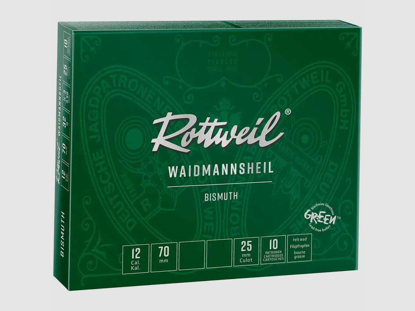 Rottweil 12/70 Waidmannsheil Bismuth  3,25mm - 32g