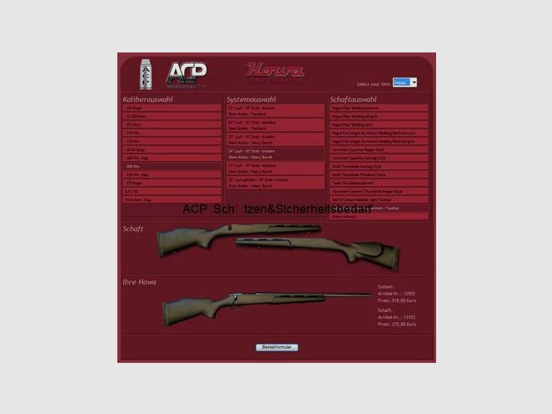Der HOWA 1500 Konfigurator!