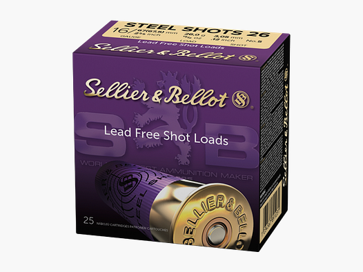 S&B Shotgun Ammunition 16/67.5 26.00g 3.30mm Steel