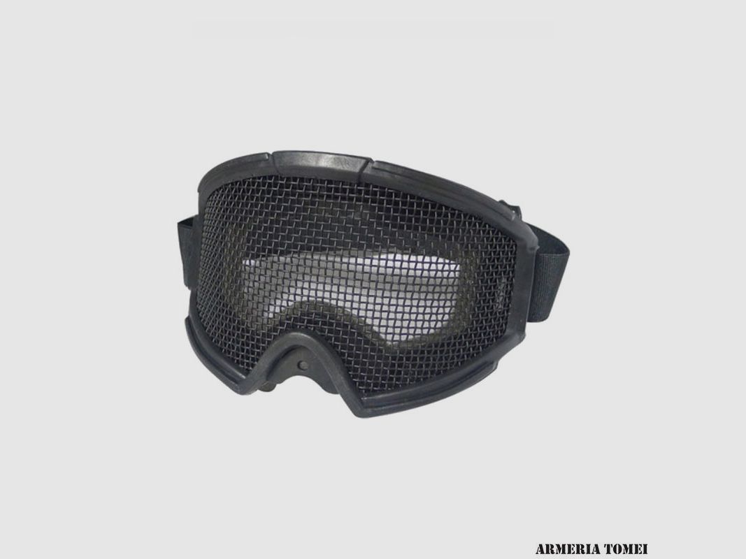 MASKE MIT SCHWARZEM METALLNETZ