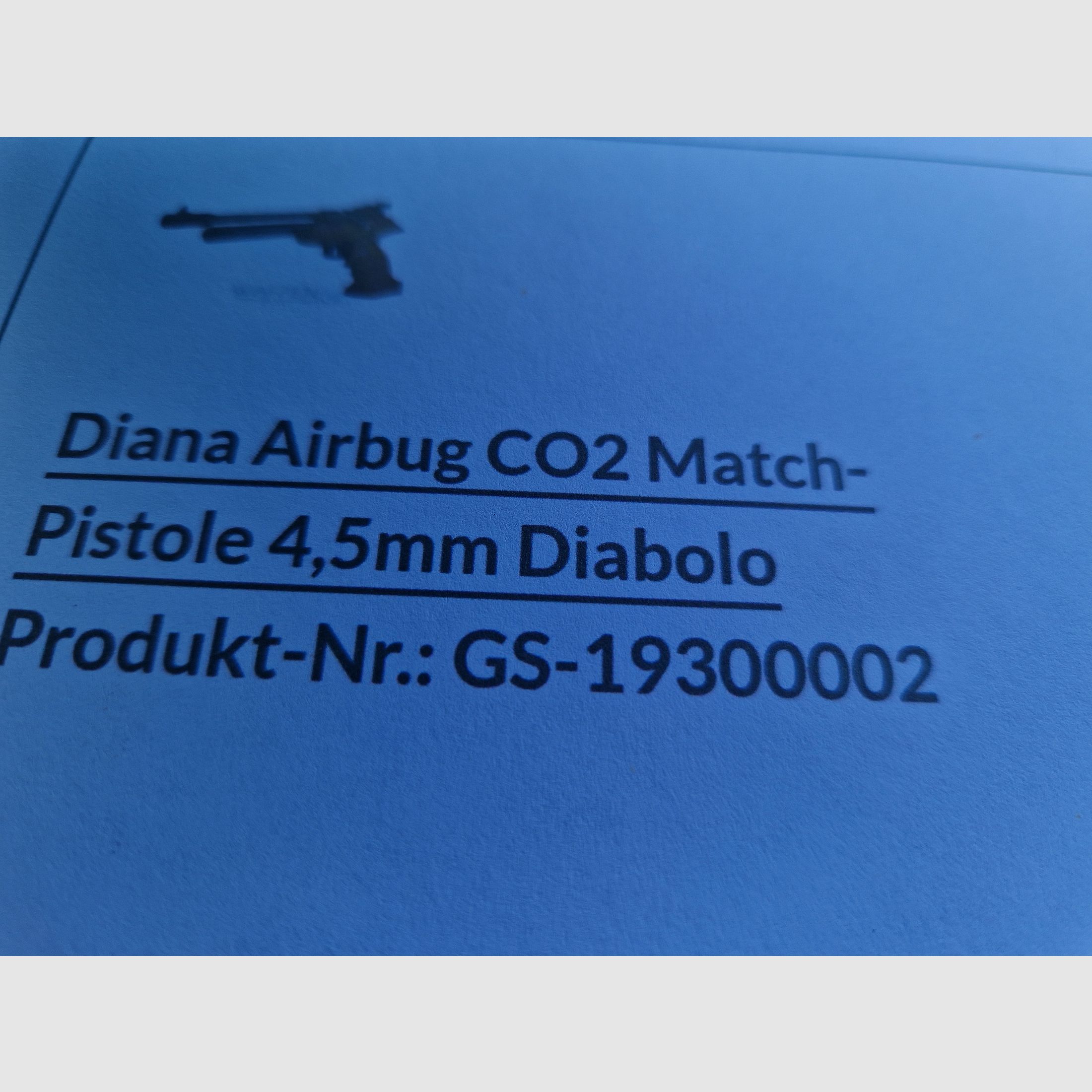 Diana Airbug Co2 Match Pistol