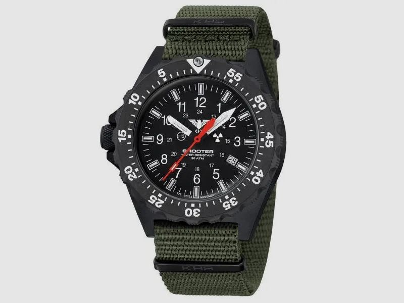 KHS KHS Uhr Shooter MKII Field Natoband oliv