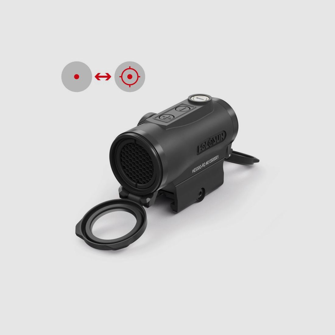 Holosun Reflexvisier HE530G-RD mit rotem Wechselabsehen: 2MOA Dot & 65MOA Circledot, Bild 1 von 9