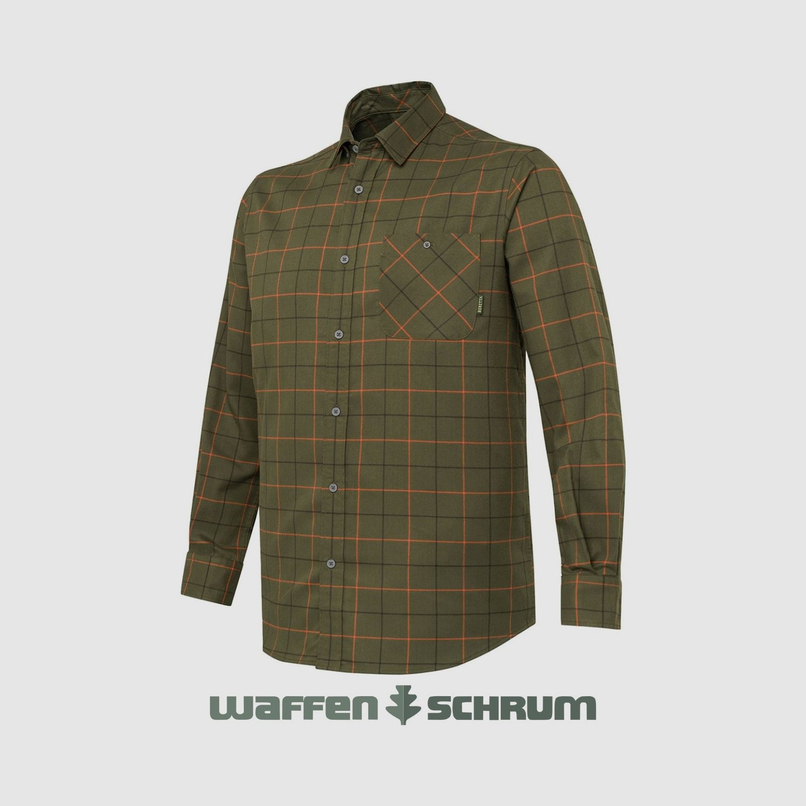 Beretta Hemd Jargo Stretch Green Pumpkin Check