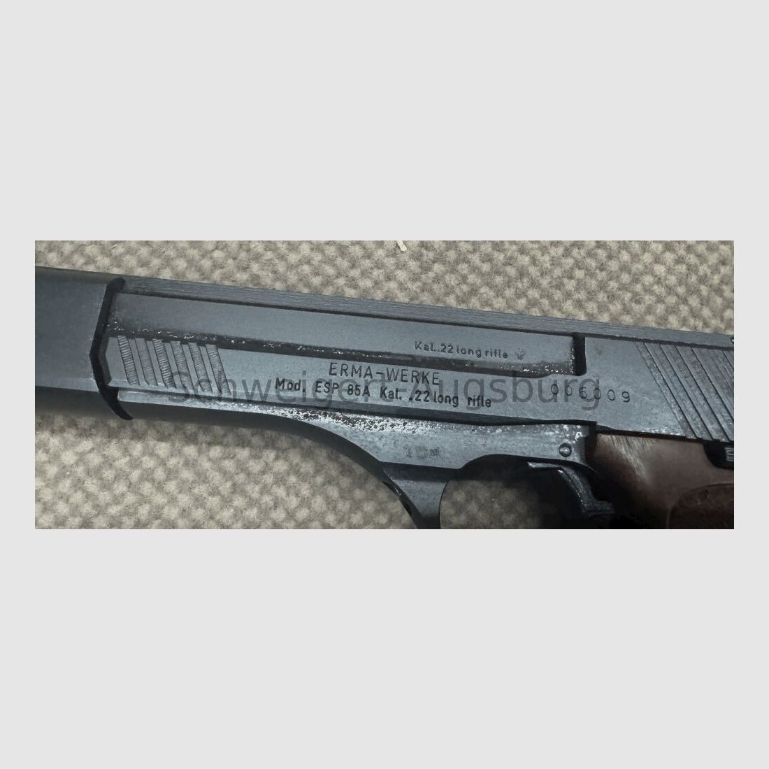 .22lr small caliber sport pistol Erma ESP 85 A