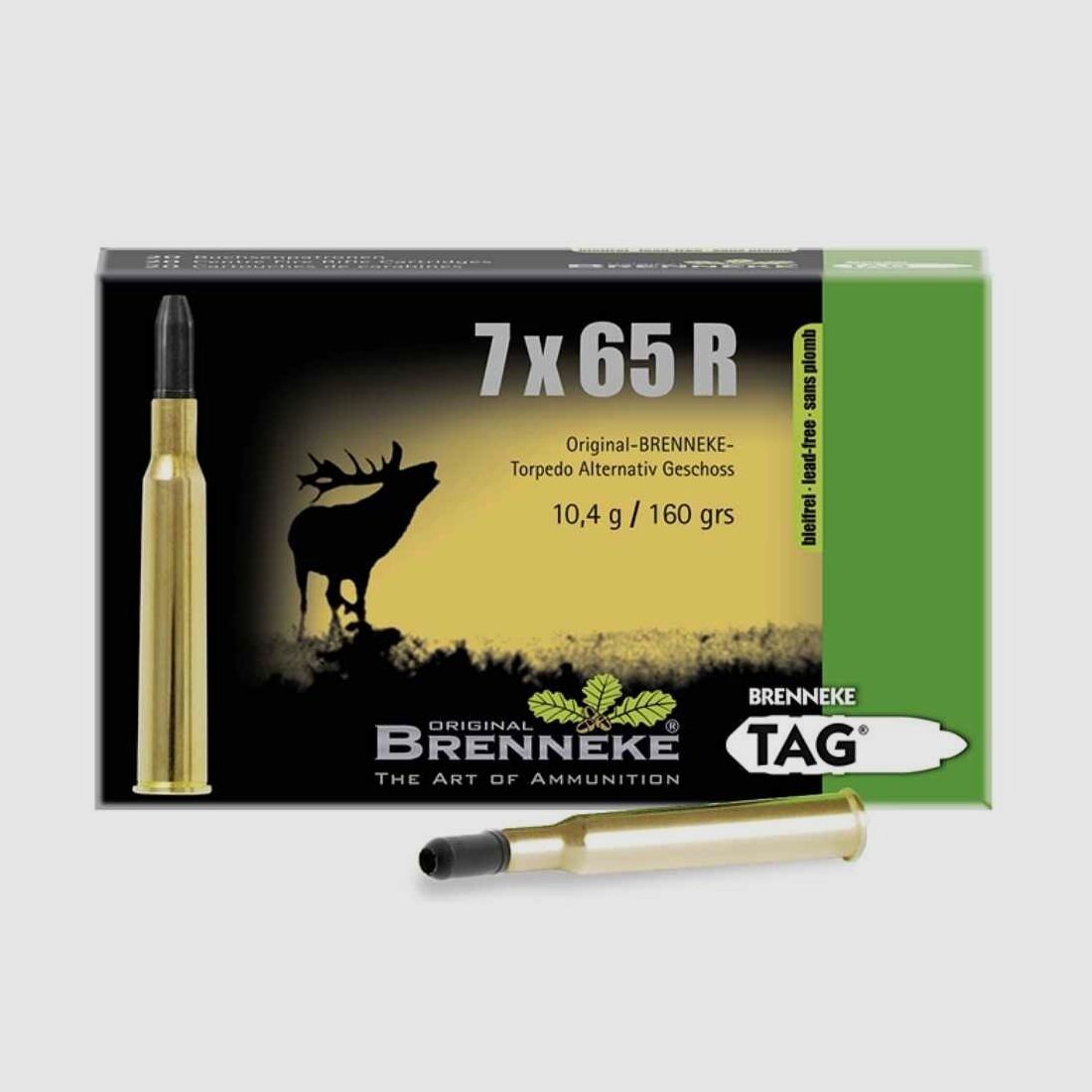 7x65 R TAG 10,4g/160grs. Brenneke