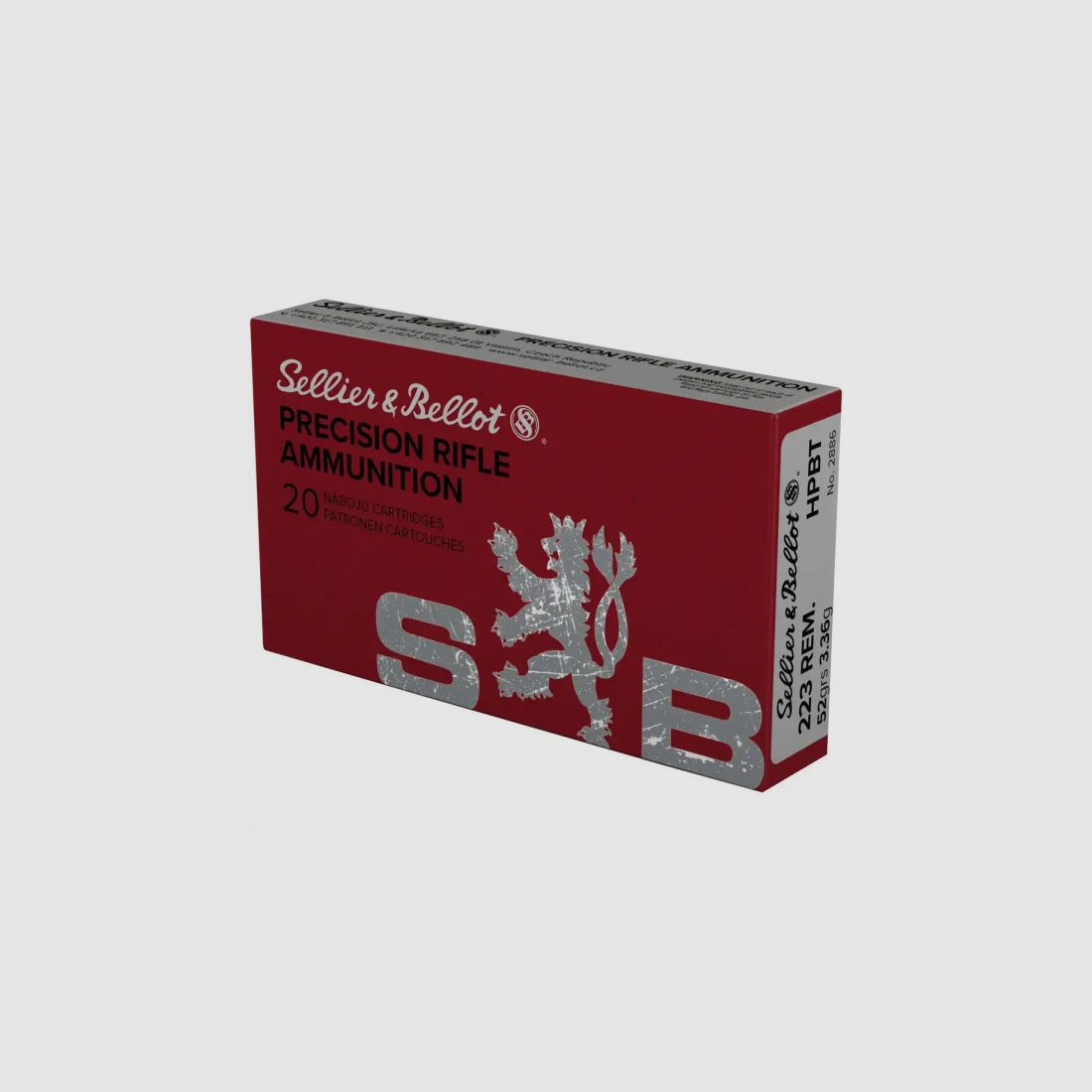 SELLIER & BELLOT -MATCH HP BT - .223REM - 52GRS. - 20 PATRONEN