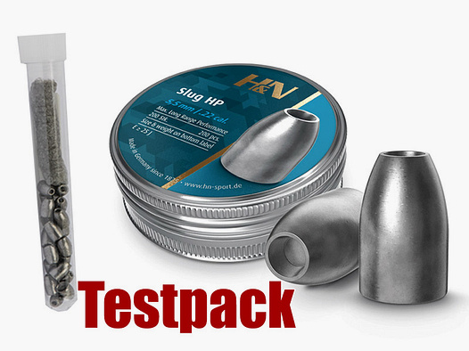 Testpack Hohlspitz Diabolos H&N Slug HP Kaliber 5,53 mm 1,75 g 27 gr glatt 20 StĂĽck