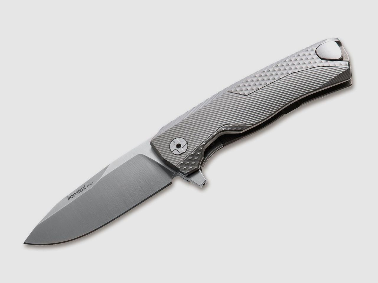 Taschenmesser ROK Titan Grey abnehmbarer Flipper §42a konform
