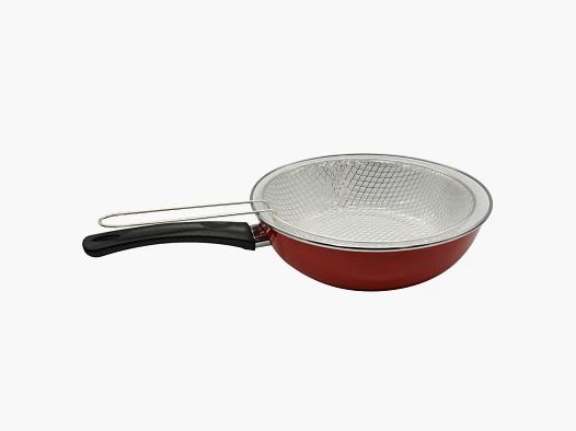 Poêle à friture 26 cm avec panier égouttoir en acier