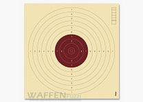 Hojas de diana para pistola de aire roja 17x17 cm 100 uds.