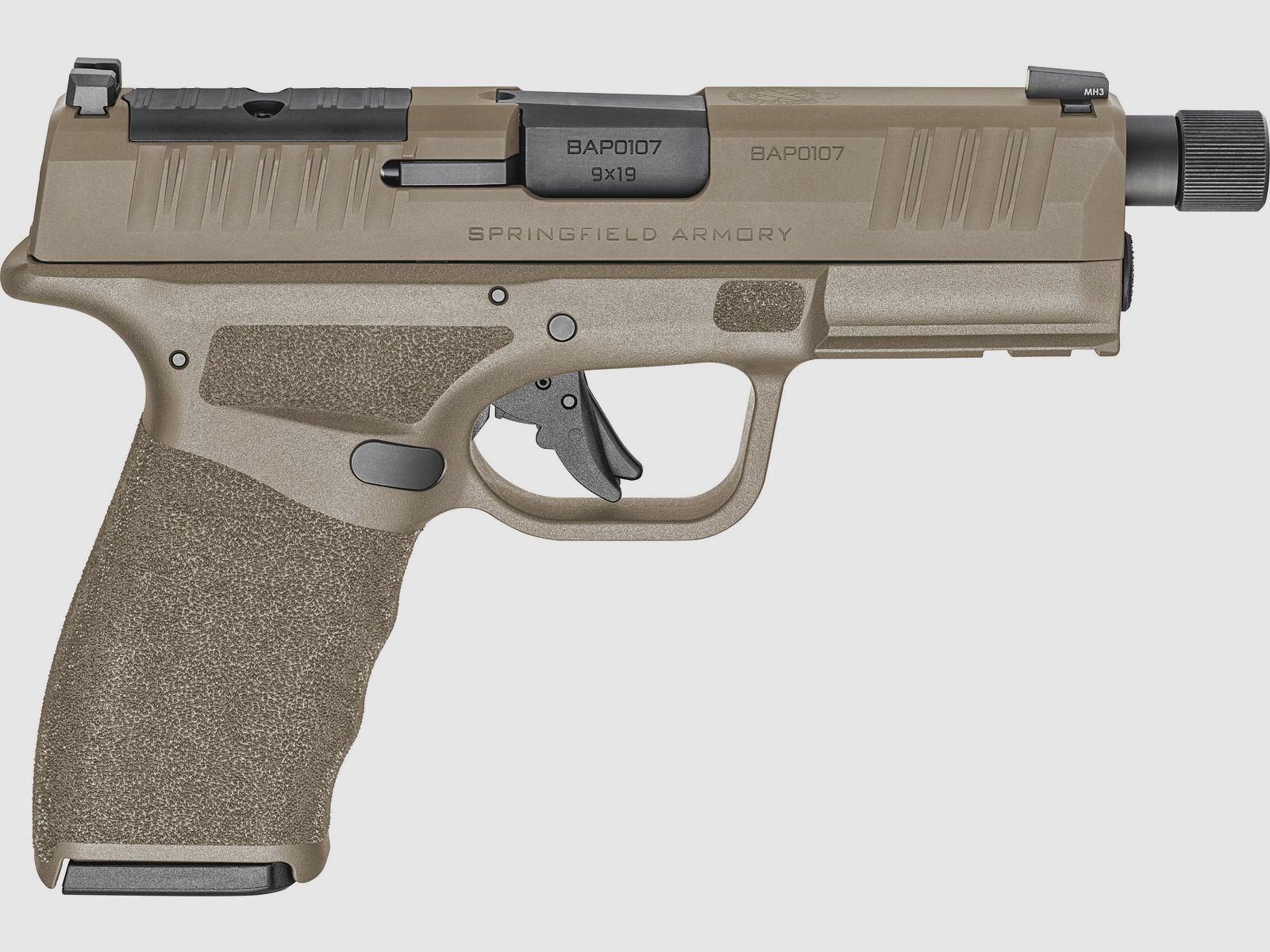 Pistola Springfield HELLCAT PRO OSP TB filettata 9mm DESERT FDE, immagine 3 di 8