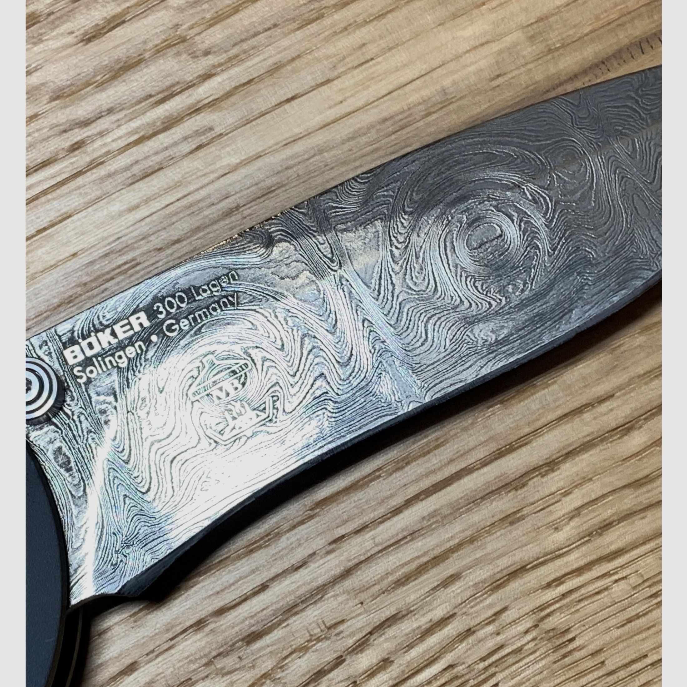 BÖKER DAMAST EUROFIGHTER TASCHENMESSER 
